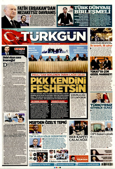 TÜRKGÜN 28 Şubat 2025 gazete manşeti