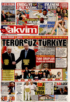 TAKVİM 28 Şubat 2025 gazete manşeti
