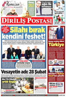DİRİLİŞ POSTASI 28 Şubat 2025 gazete manşeti