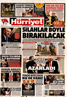 HÜRRİYET 1 Mart 2025 gazete manşeti