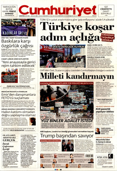 CUMHURİYET 1 Mart 2025 gazete manşeti