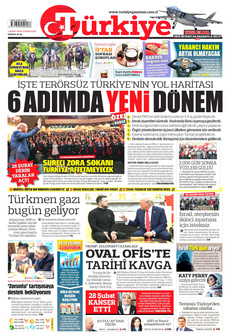 TÜRKİYE GAZETESİ 1 Mart 2025 gazete manşeti