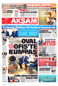 AKŞAM 1 Mart 2025 gazete manşeti