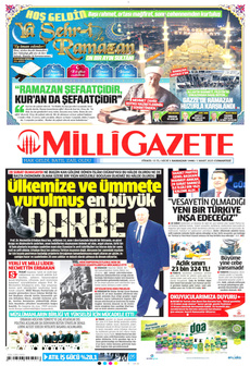 MİLLİ GAZETE 1 Mart 2025 gazete manşeti
