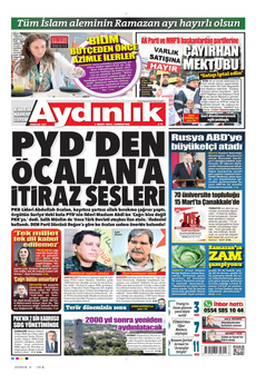 AYDINLIK GAZETESİ 1 Mart 2025 gazete manşeti