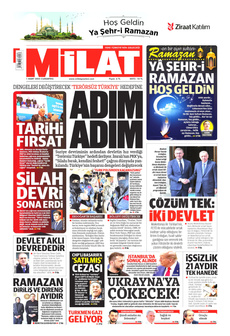 MİLAT 1 Mart 2025 gazete manşeti