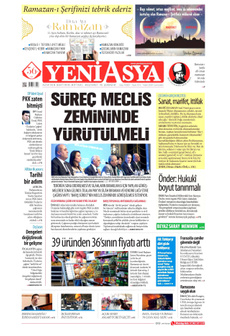YENİ ASYA 1 Mart 2025 gazete manşeti