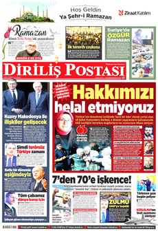 DİRİLİŞ POSTASI 1 Mart 2025 gazete manşeti