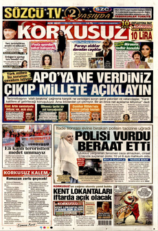 KORKUSUZ 1 Mart 2025 gazete manşeti