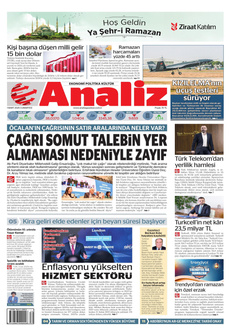 ANALİZ 1 Mart 2025 gazete manşeti