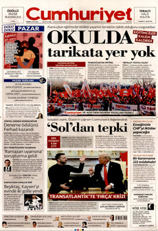 CUMHURİYET 2 Mart 2025 gazete manşeti