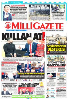 MİLLİ GAZETE 2 Mart 2025 gazete manşeti