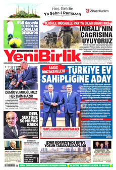 YENİBİRLİK 2 Mart 2025 gazete manşeti