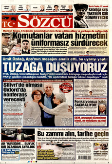 SÖZCÜ 3 Mart 2025 gazete manşeti