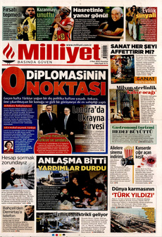 MİLLİYET 3 Mart 2025 gazete manşeti