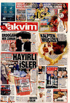 TAKVİM 3 Mart 2025 gazete manşeti