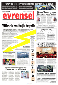 EVRENSEL 3 Mart 2025 gazete manşeti