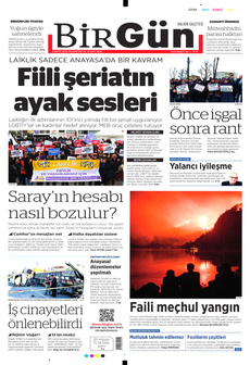 BİRGÜN 3 Mart 2025 gazete manşeti