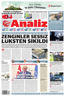 ANALİZ 3 Mart 2025 gazete manşeti