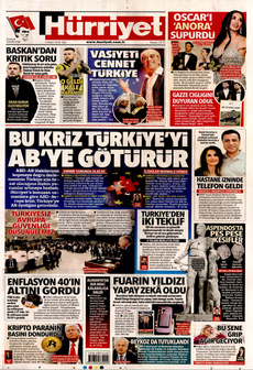 HÜRRİYET 4 Mart 2025 gazete manşeti
