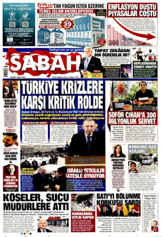 SABAH 4 Mart 2025 gazete manşeti