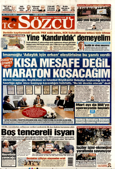 SÖZCÜ 4 Mart 2025 gazete manşeti