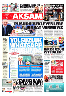 AKŞAM 4 Mart 2025 gazete manşeti