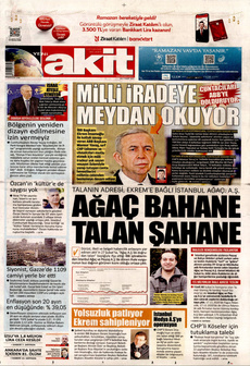 YENİ AKİT 4 Mart 2025 gazete manşeti