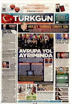 TÜRKGÜN 4 Mart 2025 gazete manşeti