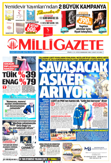 MİLLİ GAZETE 4 Mart 2025 gazete manşeti