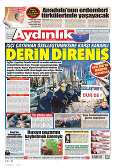 AYDINLIK GAZETESİ 4 Mart 2025 gazete manşeti