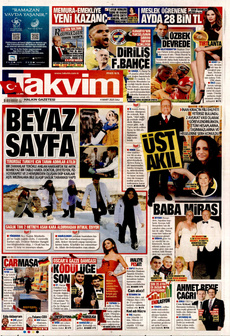 TAKVİM 4 Mart 2025 gazete manşeti