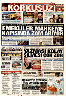 KORKUSUZ 4 Mart 2025 gazete manşeti
