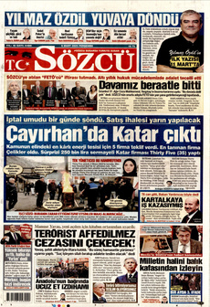 SÖZCÜ 6 Mart 2025 gazete manşeti