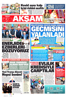 AKŞAM 6 Mart 2025 gazete manşeti