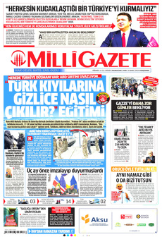MİLLİ GAZETE 6 Mart 2025 gazete manşeti
