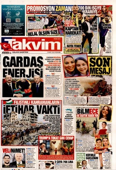 TAKVİM 6 Mart 2025 gazete manşeti