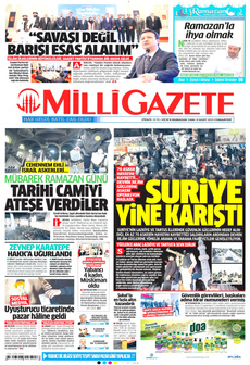 MİLLİ GAZETE 8 Mart 2025 gazete manşeti