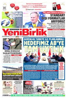 YENİBİRLİK 8 Mart 2025 gazete manşeti