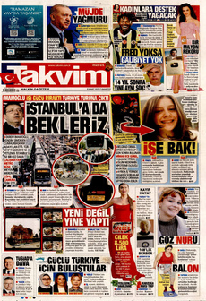 TAKVİM 8 Mart 2025 gazete manşeti