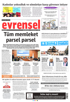 EVRENSEL 8 Mart 2025 gazete manşeti