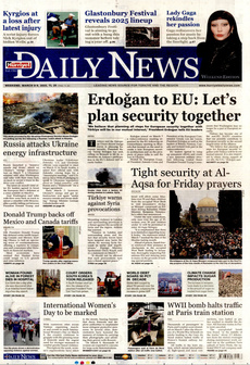HÜRRİYET DAİLY NEWS 8 Mart 2025 gazete manşeti