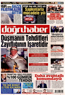 DOĞRU HABER 8 Mart 2025 gazete manşeti