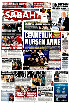 SABAH 10 Mart 2025 gazete manşeti