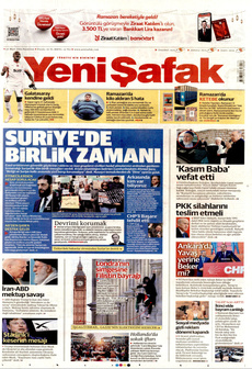 YENİ ŞAFAK 10 Mart 2025 gazete manşeti