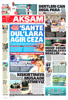 AKŞAM 10 Mart 2025 gazete manşeti