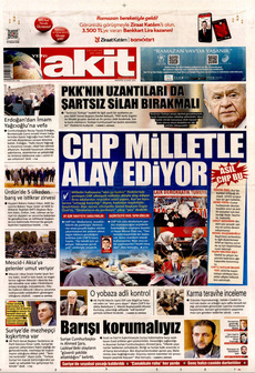 YENİ AKİT 10 Mart 2025 gazete manşeti