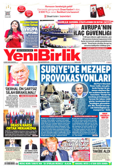 YENİBİRLİK 10 Mart 2025 gazete manşeti