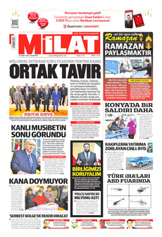 MİLAT 10 Mart 2025 gazete manşeti