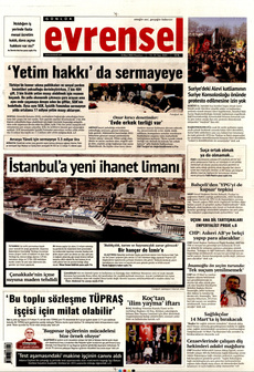 EVRENSEL 10 Mart 2025 gazete manşeti